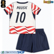 Maglie da calcio Stati Uniti Christian Pulisic #10 Prima Maglia Bambino Mondiali 2026  Manica Corta + Pantaloni corti)